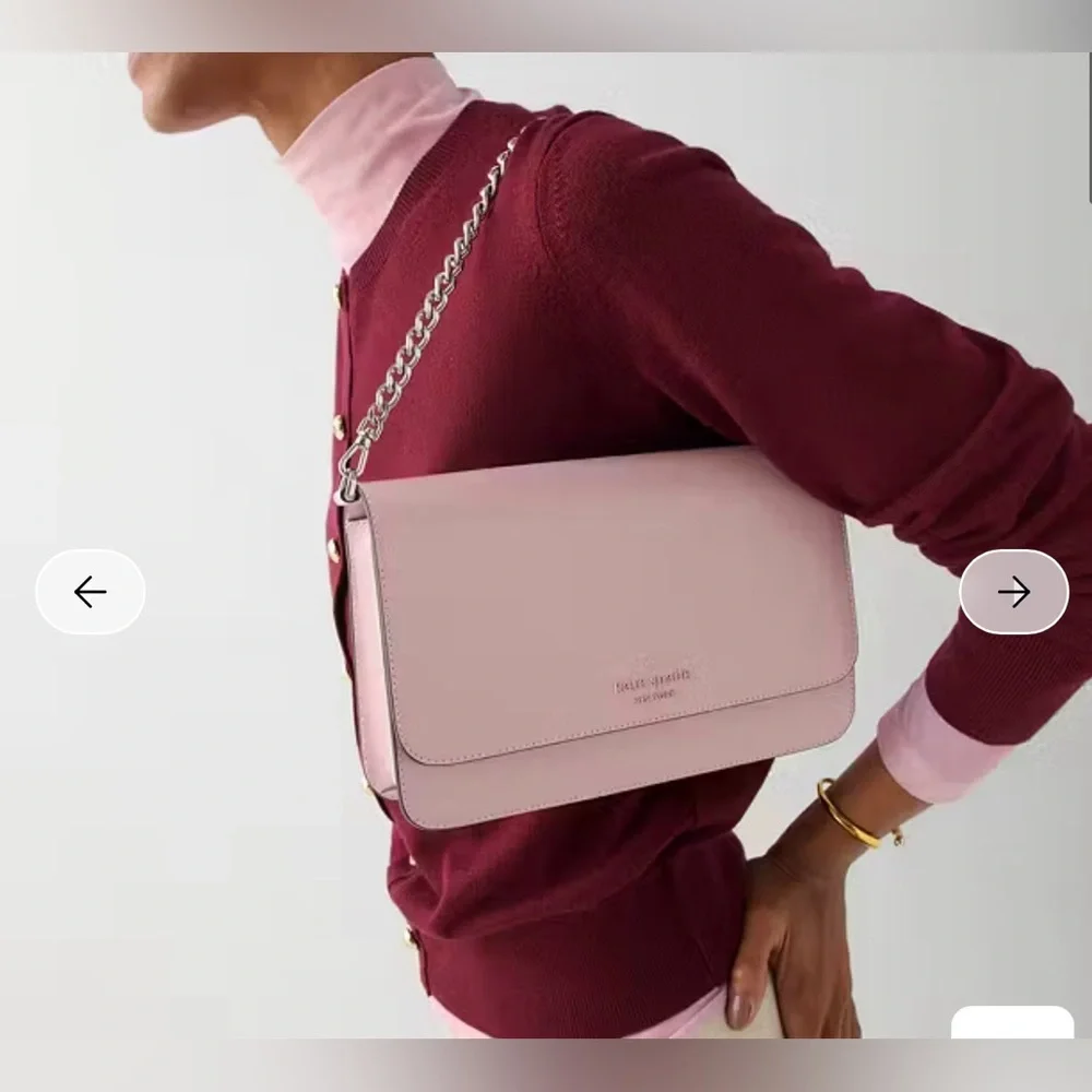 Kate Spade Tutu Pink Textured‎ Patent Leather Madison Medium Flap
